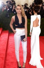 CARA DELEVINGNE at MET Gala 2014 in New York