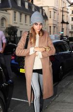 CARA DELEVINGNE Heading to Her Home with Sweet Bunny