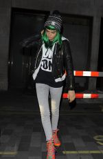 CARA DELEVINGNE Leaves Cafe Royal Hotel in London