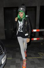 CARA DELEVINGNE Leaves Cafe Royal Hotel in London