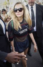 CARA DELEVINGNE Out and About in Cannes