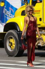 CHANEL IMAN at a Photoshoot on the Street in New York