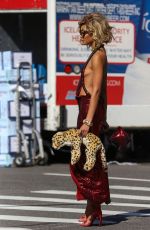 CHANEL IMAN at a Photoshoot on the Street in New York