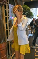 CHARLIZE THERON Arrives to Her Hotel in Manhattan