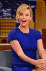 CHARLIZE THERON at Tonight Show Starring Jimmy Fallon in New York