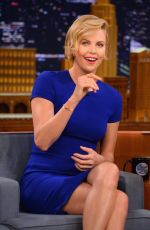CHARLIZE THERON at Tonight Show Starring Jimmy Fallon in New York