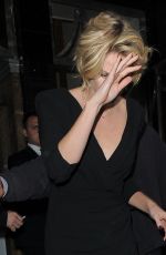 CHARLIZE THERON Leaves Her Hotel in London