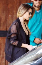 CHERYL COLE Leaves a Hair Salon in Los Angeles