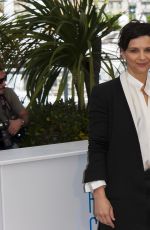 CHLOE MORETZ and JULIETTE BINOCHE at Clouds of Sils Maria Photocall at Cannes Film Festival
