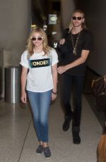 CHLOE MORETZ Arrives at LAX Airport in Los Angeles