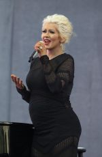 CHRISTINA AGUILERA Performs at 102.7 Kiis FM Wango Tango in Los Angeles
