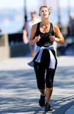 CLAIRE DANES Out Jogging in New York