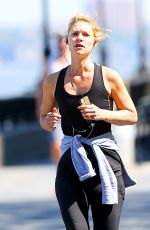 CLAIRE DANES Out Jogging in New York