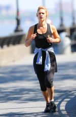 CLAIRE DANES Out Jogging in New York