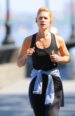 CLAIRE DANES Out Jogging in New York