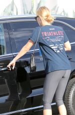 CLAIRE HOLT in Tight Leggings Leaves a Gym in Hollywood