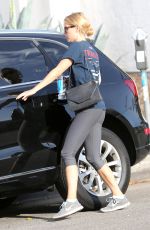 CLAIRE HOLT in Tight Leggings Leaves a Gym in Hollywood