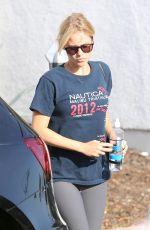 CLAIRE HOLT in Tight Leggings Leaves a Gym in Hollywood