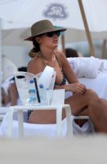 DAISY FUENTES in Swimsuit at a Beach in Miami