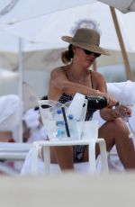 DAISY FUENTES in Swimsuit at a Beach in Miami