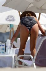 DAISY FUENTES in Swimsuit at a Beach in Miami