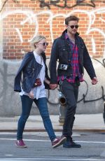 DAKOTA FANNING and Jamie Strachan Out and About in New York 1905