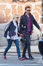 DAKOTA FANNING and Jamie Strachan Out and About in New York 1905