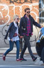 DAKOTA FANNING and Jamie Strachan Out and About in New York 1905