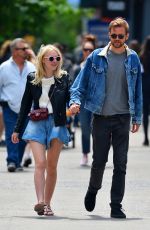 DAKOTA FANNING and Jamie Strachan Out in New York