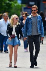 DAKOTA FANNING and Jamie Strachan Out in New York