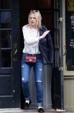 DAKOTA FANNING at Cafe Cluny in New York