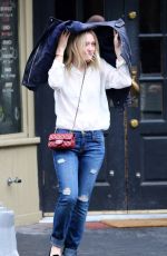 DAKOTA FANNING at Cafe Cluny in New York