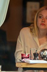 DAKOTA FANNING at Cafe Cluny in New York