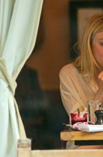 DAKOTA FANNING at Cafe Cluny in New York