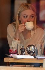 DAKOTA FANNING at Cafe Cluny in New York