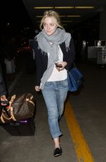 DAKOTA FANNING at LAX Airport in Los Angeles