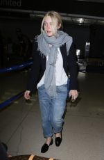 DAKOTA FANNING at LAX Airport in Los Angeles