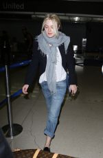 DAKOTA FANNING at LAX Airport in Los Angeles