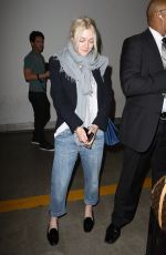 DAKOTA FANNING at LAX Airport in Los Angeles