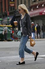 DAKOTA FANNING in JEans Out in New York