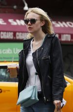 DAKOTA FANNING in JEans Out in New York