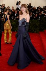 DAKOTA JOHNSON at MET Gala 2014 in New York