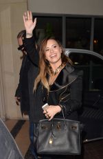 DEMI LOVATO Arrives at Her Hotel in London