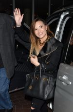 DEMI LOVATO Arrives at Her Hotel in London