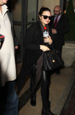 DEMI LOVATO Night Oout in London