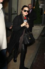 DEMI LOVATO Night Oout in London