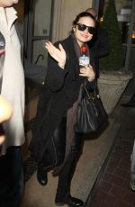DEMI LOVATO Night Oout in London