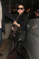 DEMI LOVATO Night Oout in London