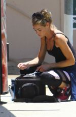 DENISE RICHARDS at Equestrian Center in Los Angeles