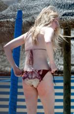 DIANA VICKERS in Bikni at a Pool in Spain